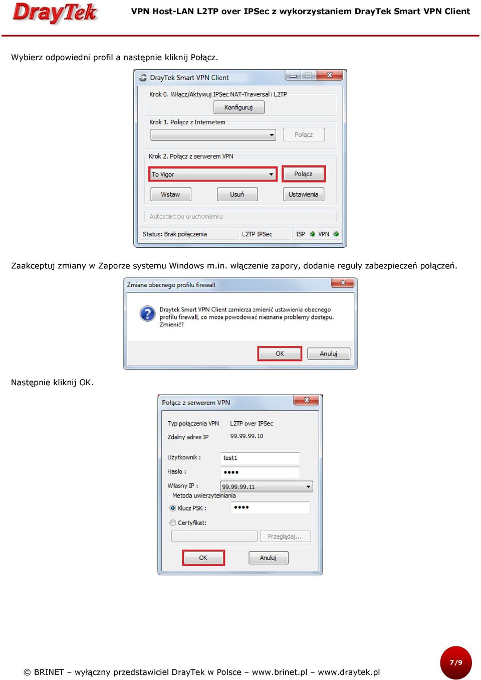 Zaakceptuj zmiany w Zaporze systemu Windows m.