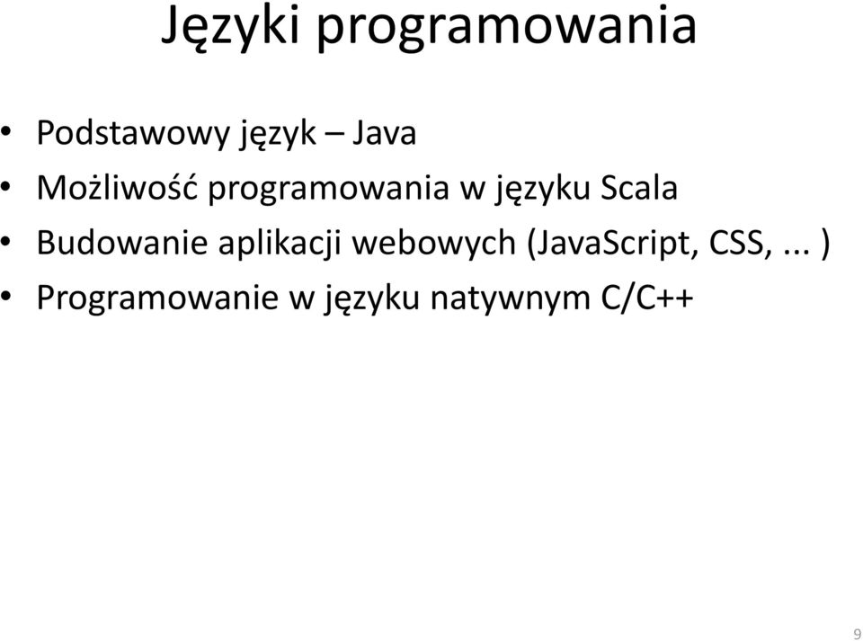 Budowanie aplikacji webowych (JavaScript,