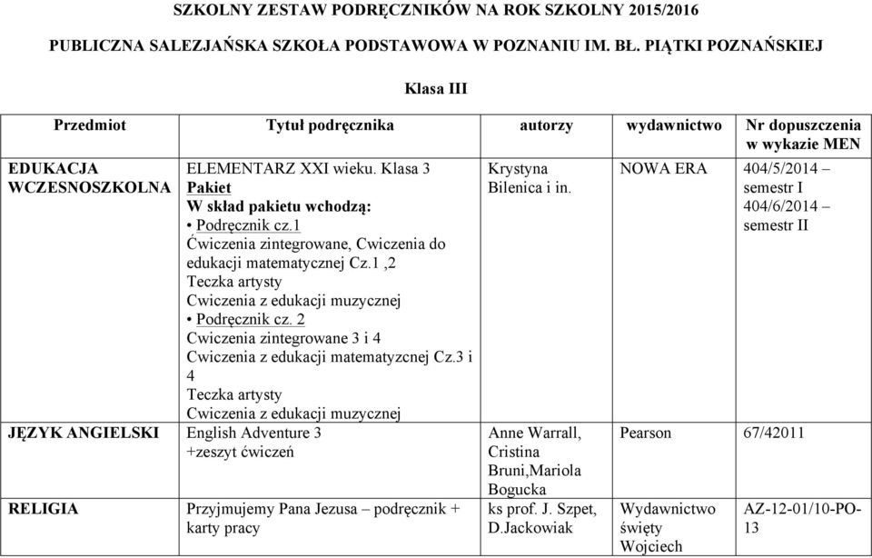 2 Cwiczenia zintegrowane 3 i 4 Cwiczenia z edukacji matematyzcnej Cz.