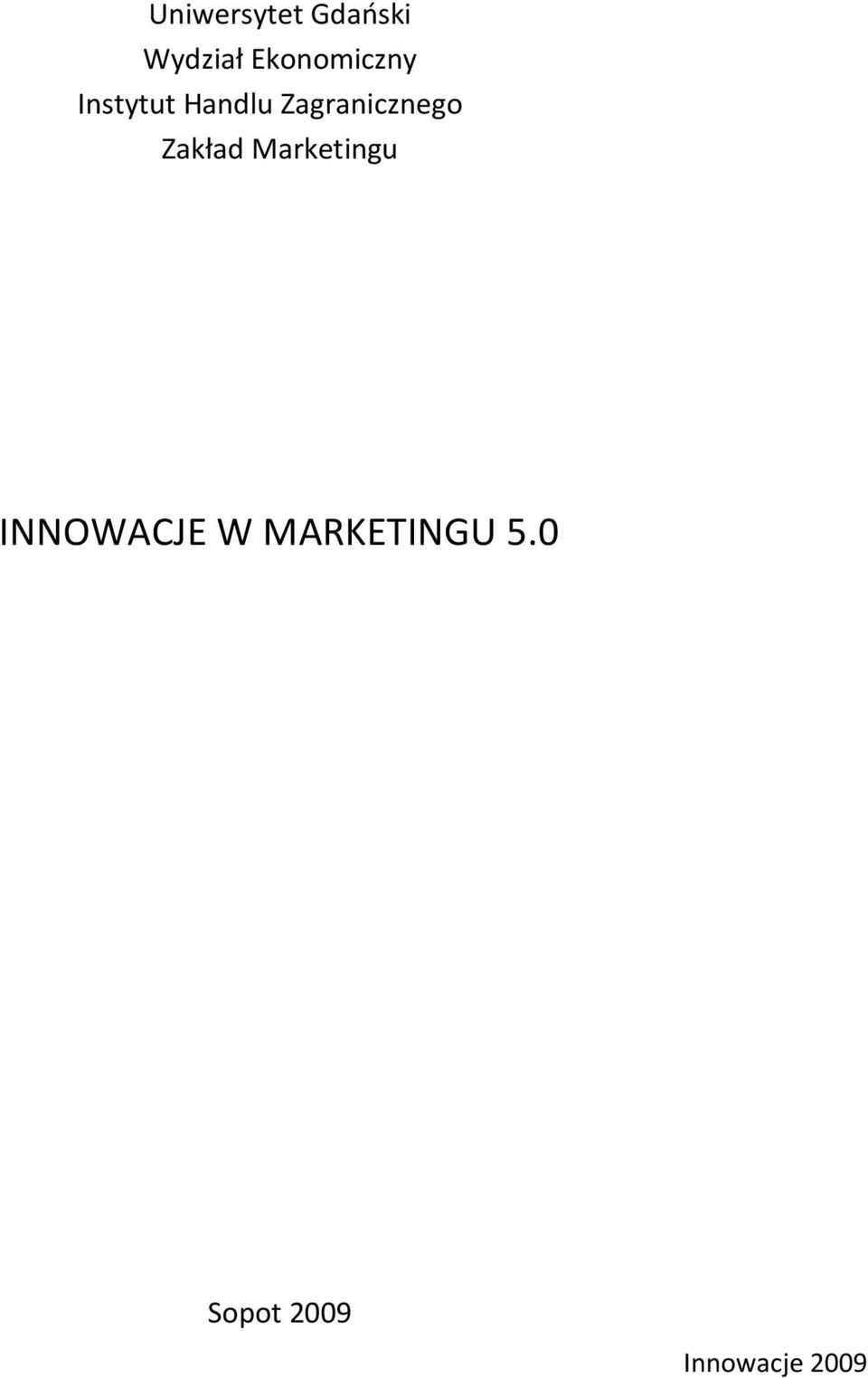 Zagranicznego Zakład Marketingu