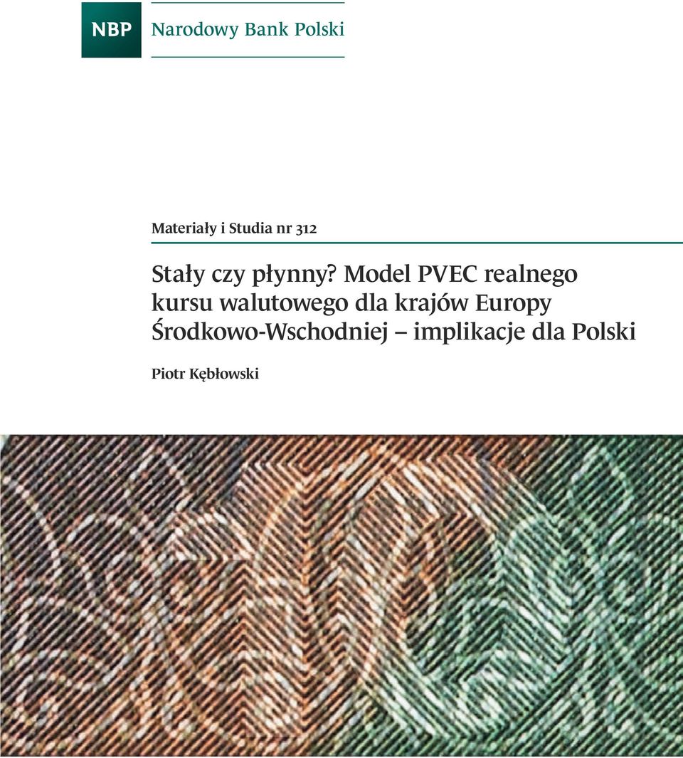 Model PVEC realnego kursu waluowego