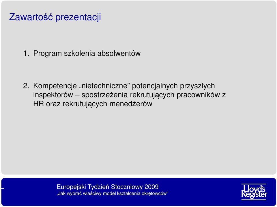 Kompetencje nietechniczne potencjalnych