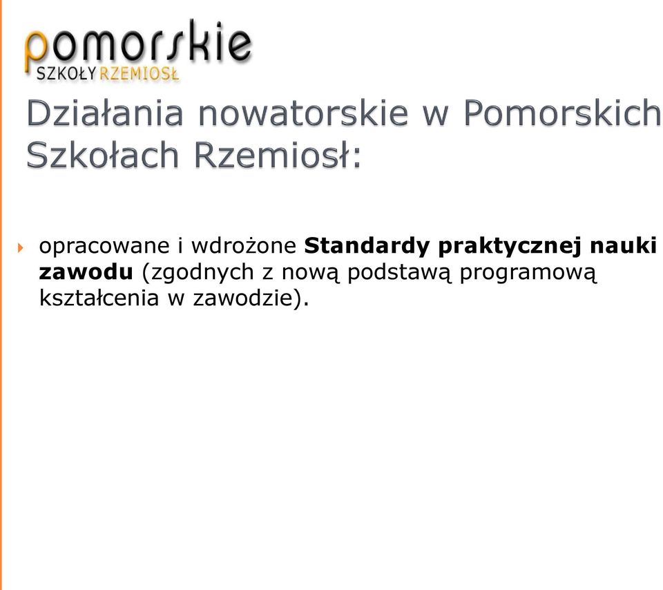 zawodu (zgodnych z nową