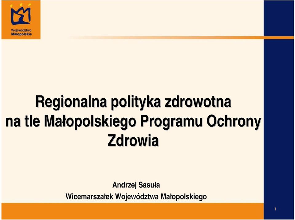 Ochrony Zdrowia Andrzej Sasuła