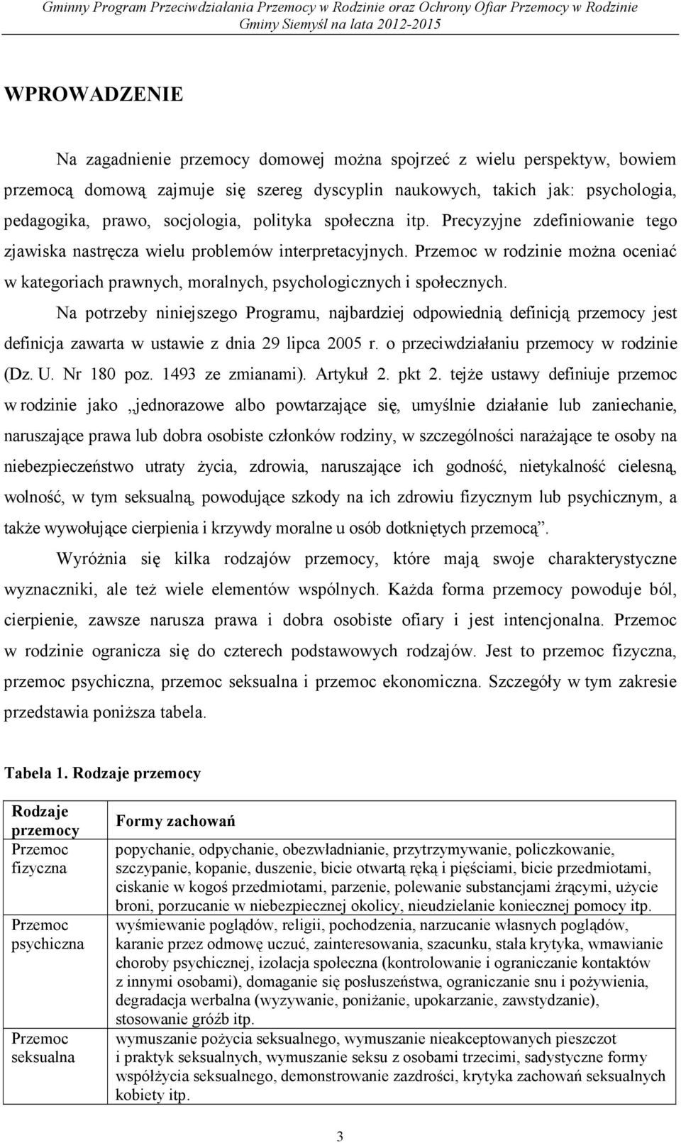 Przemoc w rodzinie moŝna oceniać w kategoriach prawnych, moralnych, psychologicznych i społecznych.
