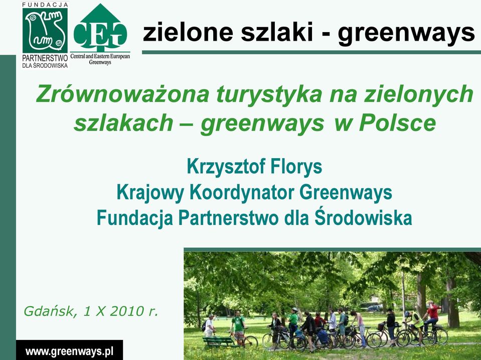 Florys Krajowy Koordynator Greenways
