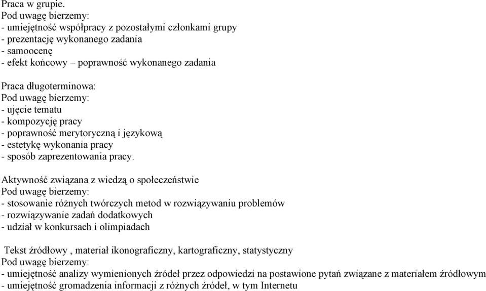 bierzemy: - ujęcie tematu - kompozycję pracy - poprawność merytoryczną i językową - estetykę wykonania pracy - sposób zaprezentowania pracy.