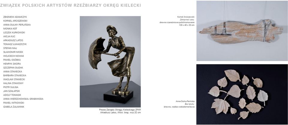 STAWOWY PIOTR SULIGA JAN SZAŁAPSKI ADOLF TOMASIK ANNA WIERZCHOWSKA- GRABIWODA PAWEŁ WITKOWSKI IZABELA ŻUŁAWNIK Prezes Zarządu Okręgu Kieleckiego ZPAR Arkadiusz