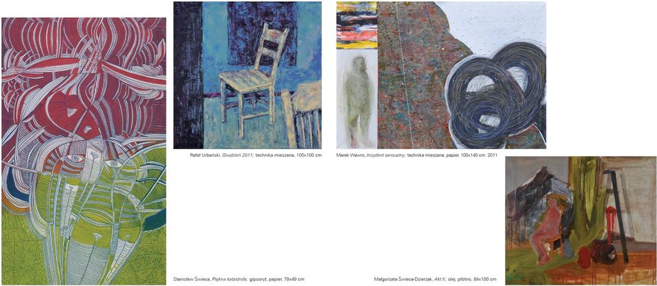 Marek Wawro, Incydent sensualny; technika mieszana, papier,