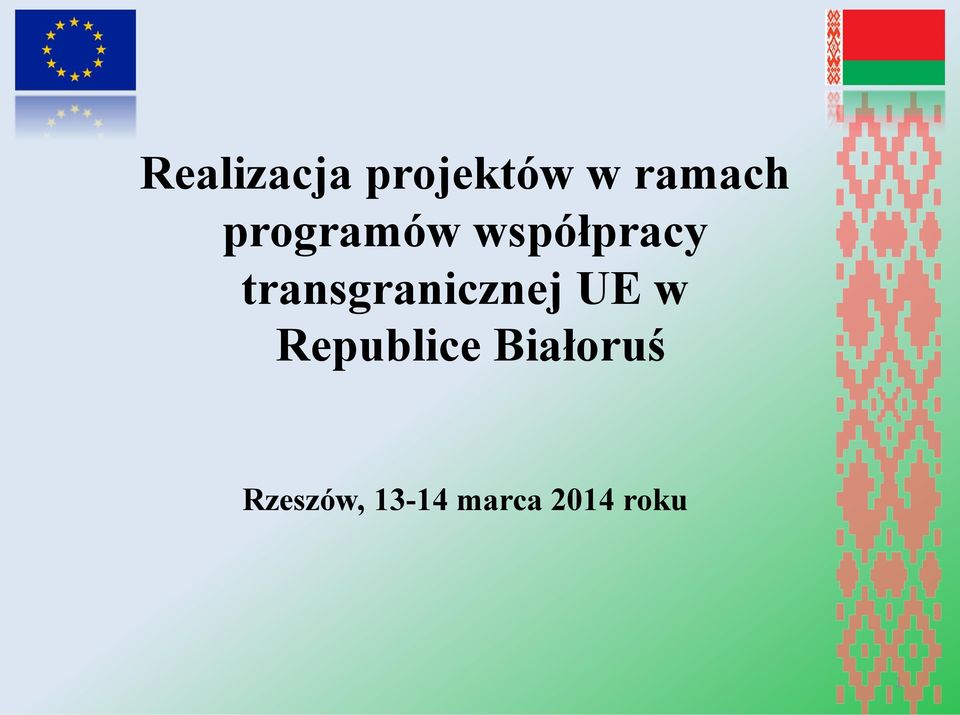 transgranicznej UE w Republice