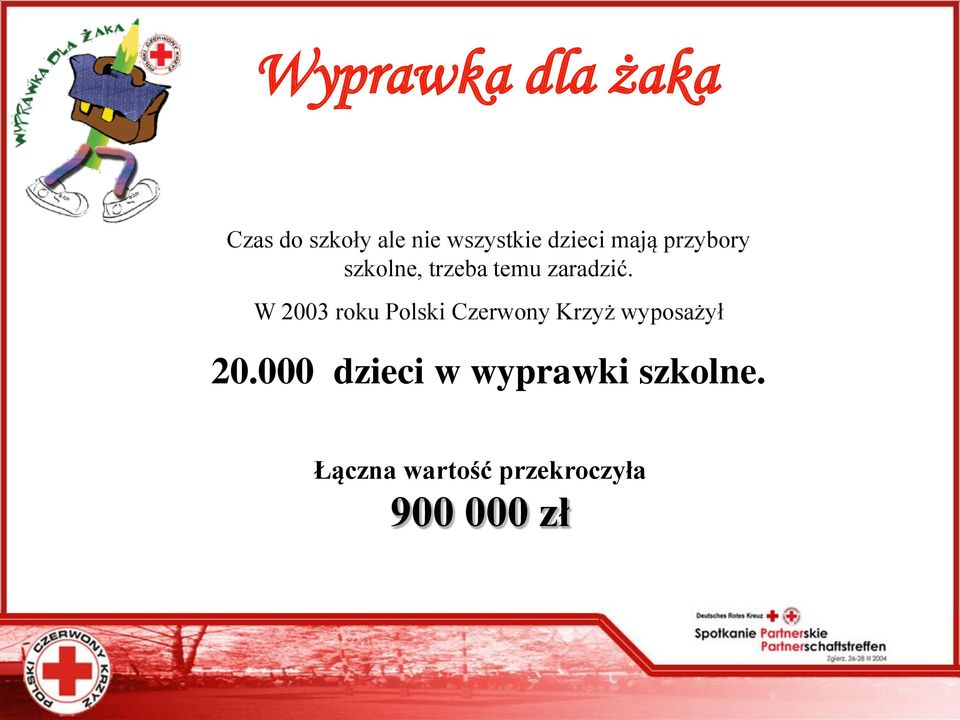 W 2003 roku Polski Czerwony Krzyż wyposażył 20.