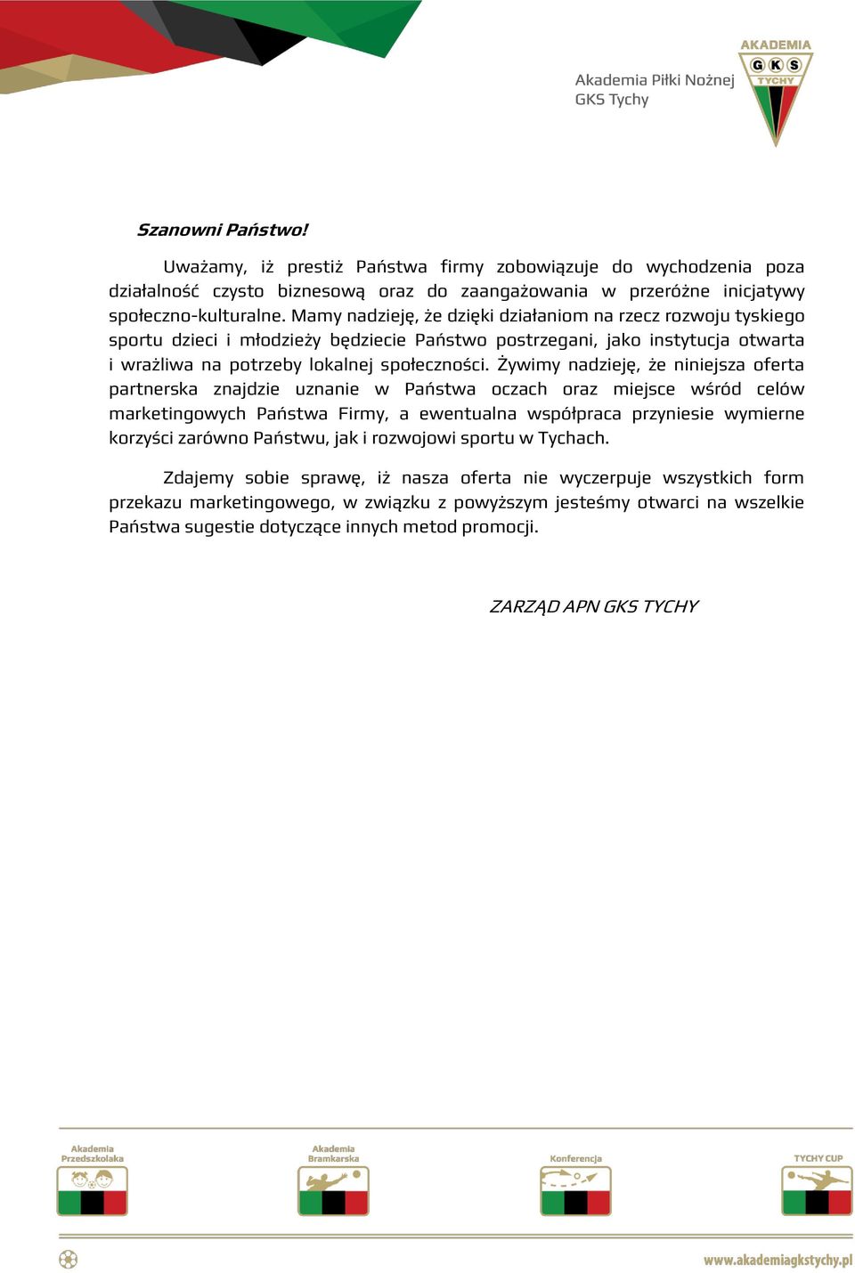 Żywimy nadzieję, że niniejsza oferta partnerska znajdzie uznanie w Państwa oczach oraz miejsce wśród celów marketingowych Państwa Firmy, a ewentualna współpraca przyniesie wymierne korzyści zarówno