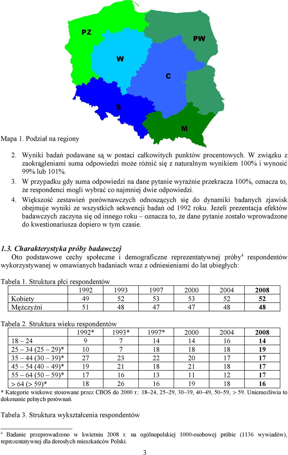 W przypadku gdy suma odpowiedzi na dane pytanie wyraźnie przekracza 100%, oznacza to, że respondenci mogli wybrać co najmniej dwie odpowiedzi. 4.