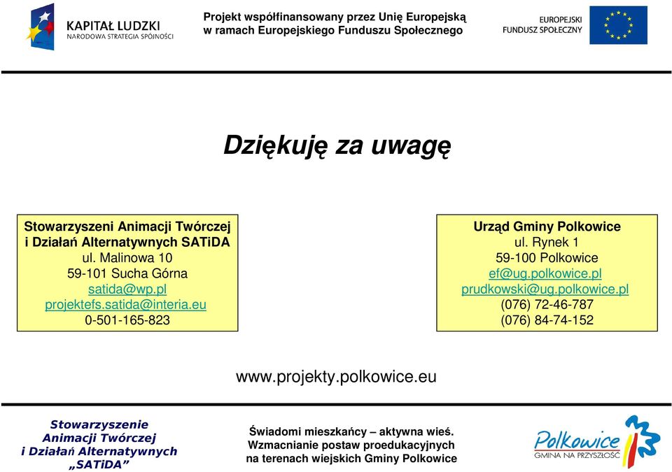 eu 0-501-165-823 Urząd Gminy Polkowice ul.