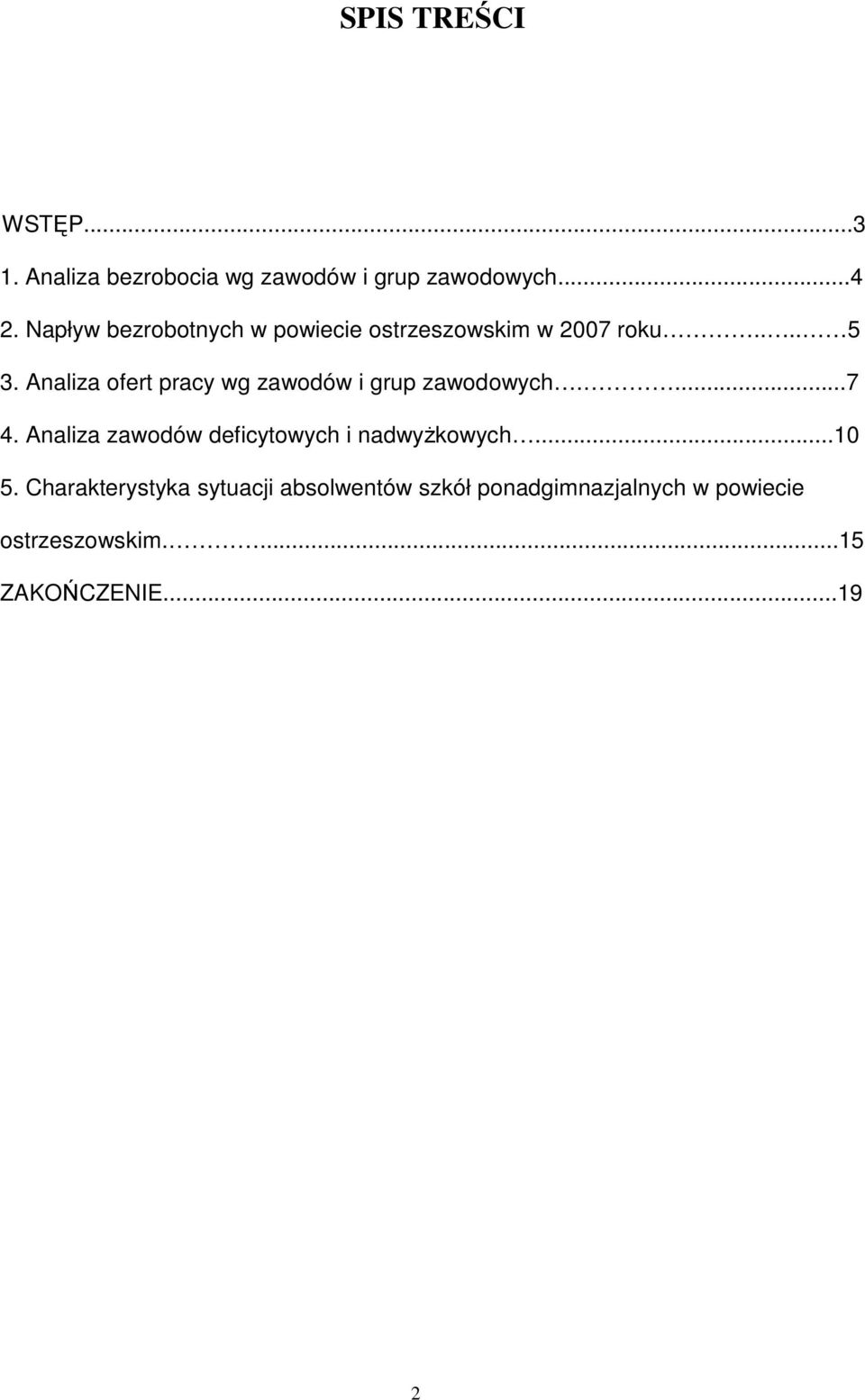 Analiza ofert pracy wg zawodów i grup zawodowych....7 4.