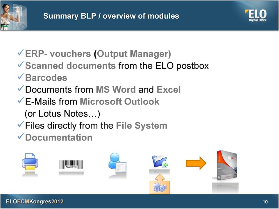 Documents from MS Word and Excel E-Mails from Microsoft