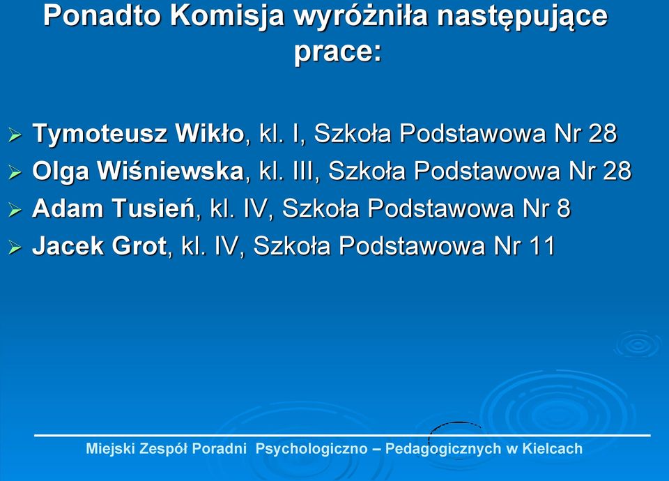 III, Szkoła Podstawowa Nr 28 Adam Tusień, kl.
