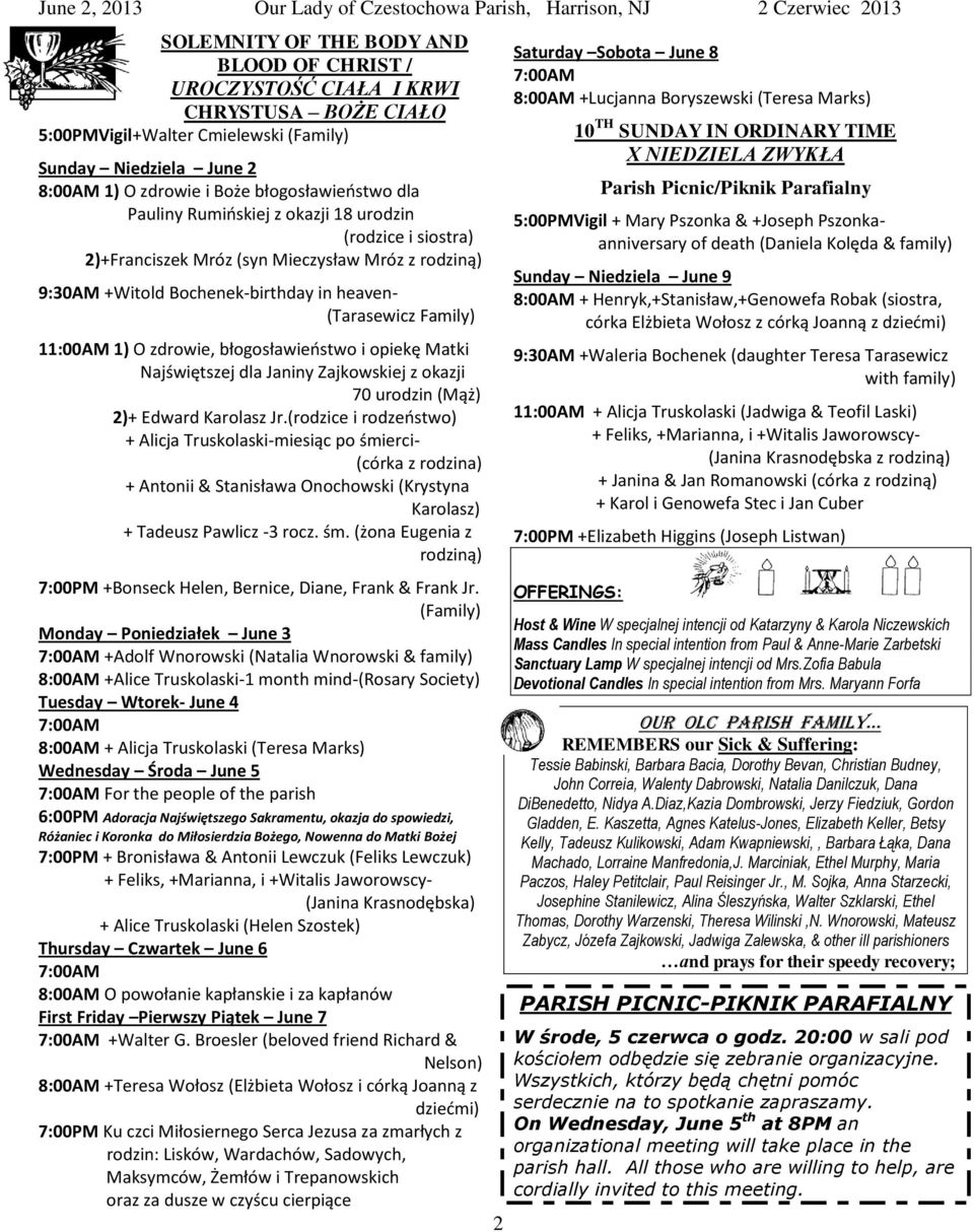 błogosławieostwo i opiekę Matki Najświętszej dla Janiny Zajkowskiej z okazji 70 urodzin (Mąż) 2)+ Edward Karolasz Jr.