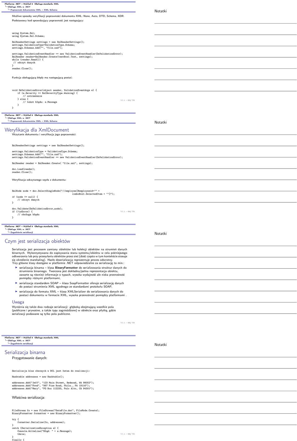 validationeventhandler += new ValidationEventHandler(OnValidationError); XmlReader reader=xmlreader.create(textbox1.text, settings); while (reader.read()) { // odczyt danych reader.