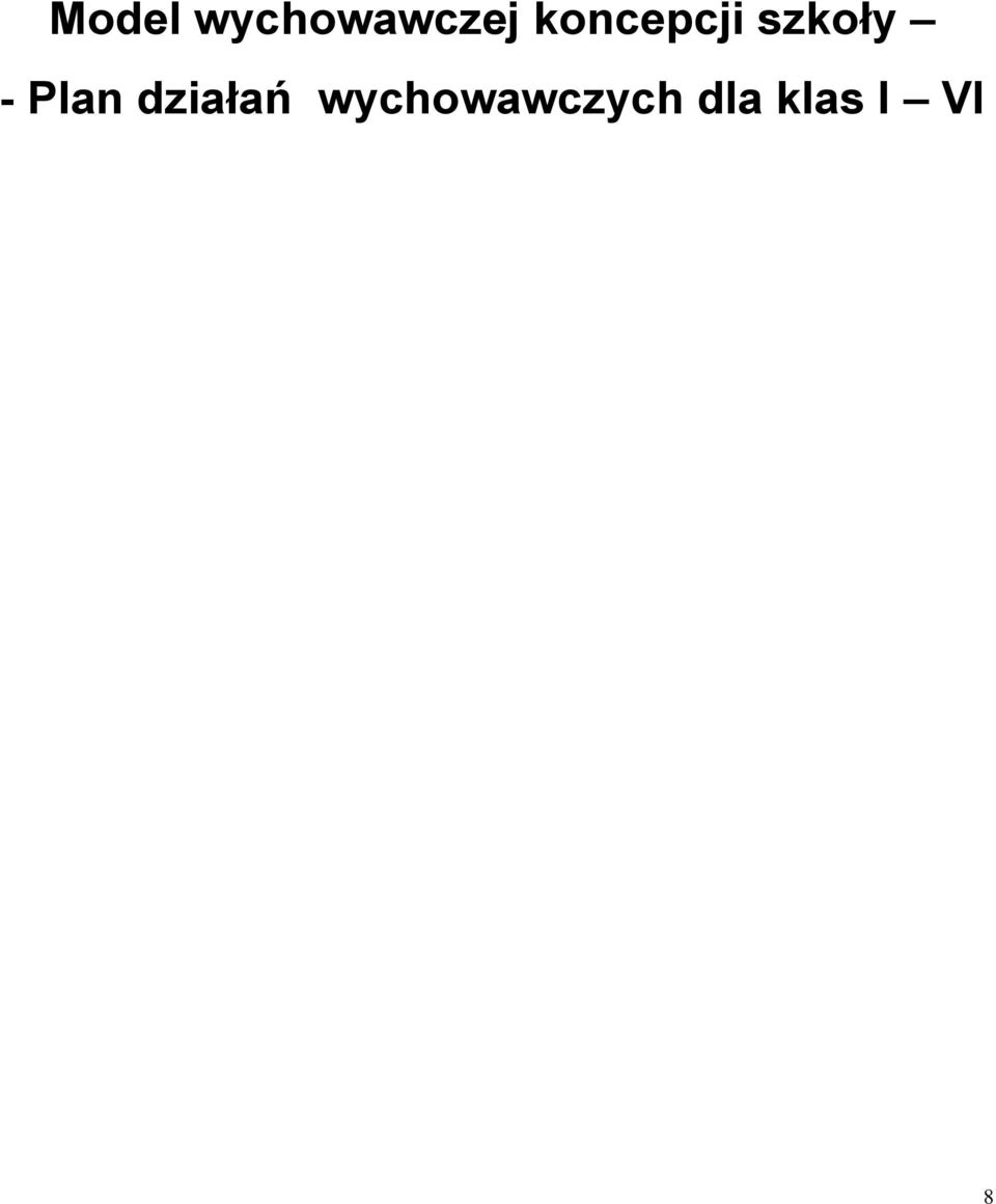 Plan działań