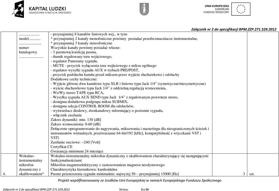 pasma, - tłumik regulowany toru wejściowego, - regulator Panoramy sygnału, - MUTE - przycisk wyłączenia toru wejściowego z miksu ogólnego - regulator wysyłki sygnału AUX w trybach PRE/POST, -