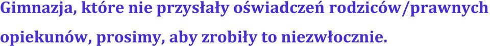 rodziców/prawnych