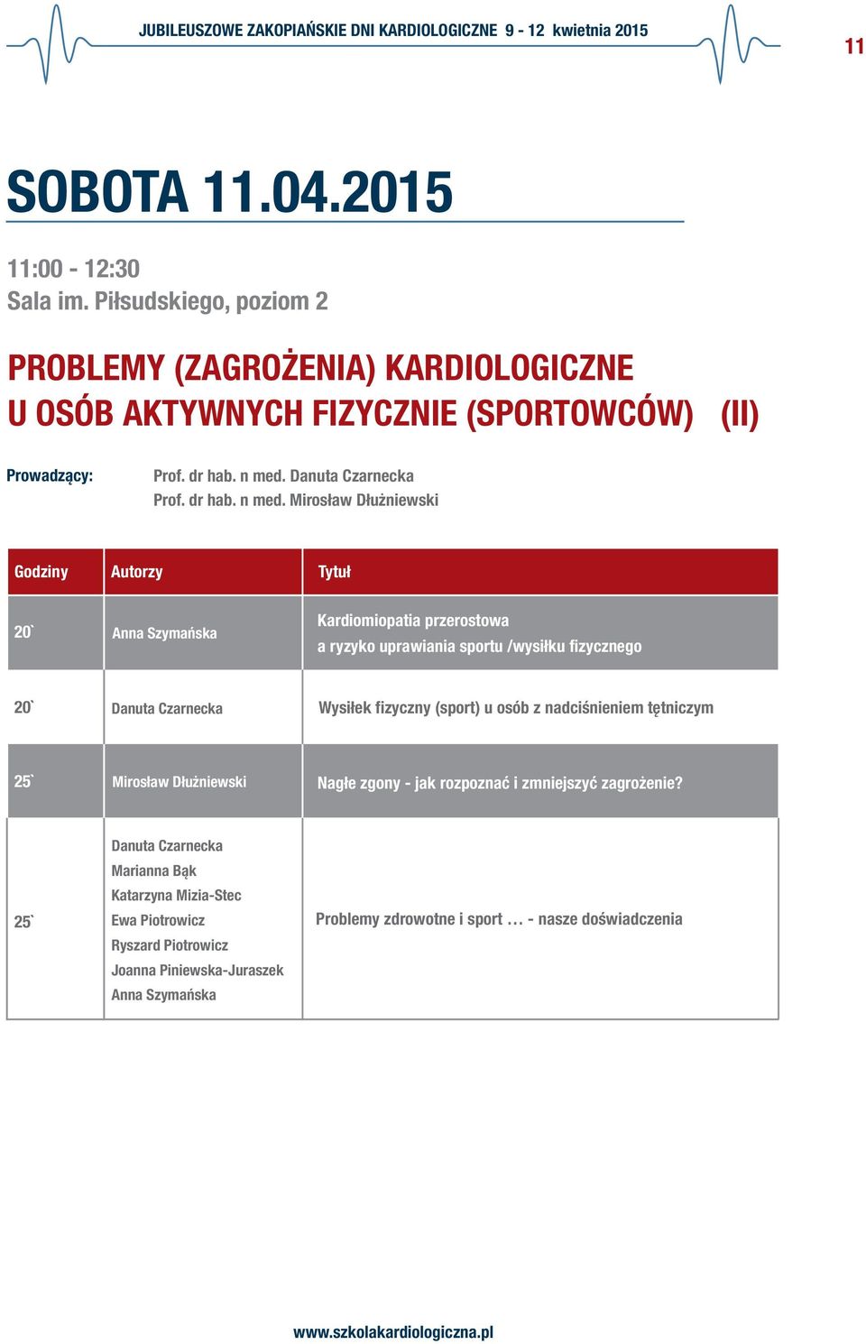 Danuta Czarnecka Anna Szymańska Kardiomiopatia przerostowa a ryzyko uprawiania sportu /wysiłku fizycznego Danuta Czarnecka Wysiłek fizyczny (sport) u