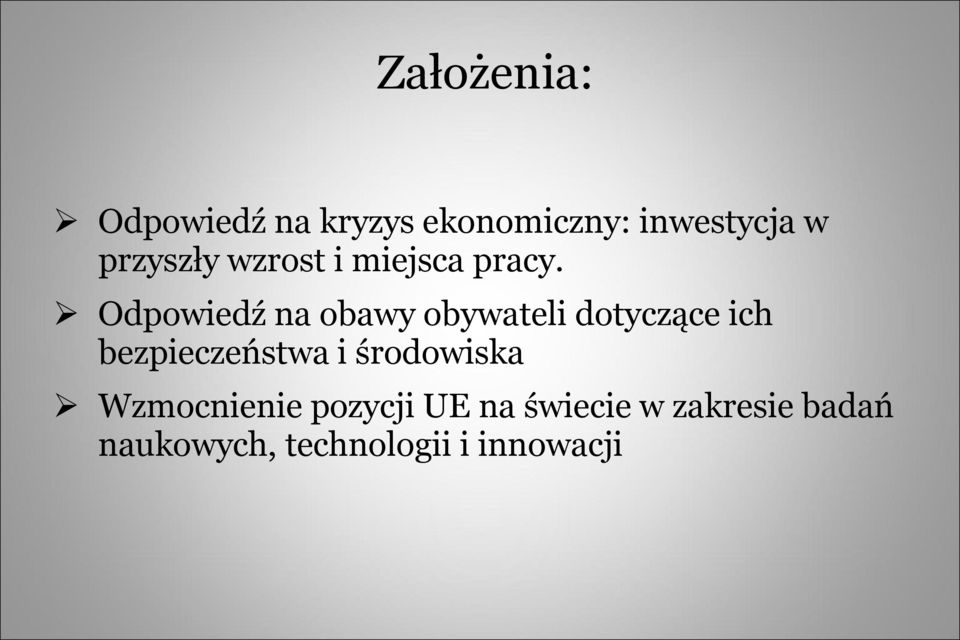 Odpowiedź na obawy obywateli dotyczące ich bezpieczeństwa i