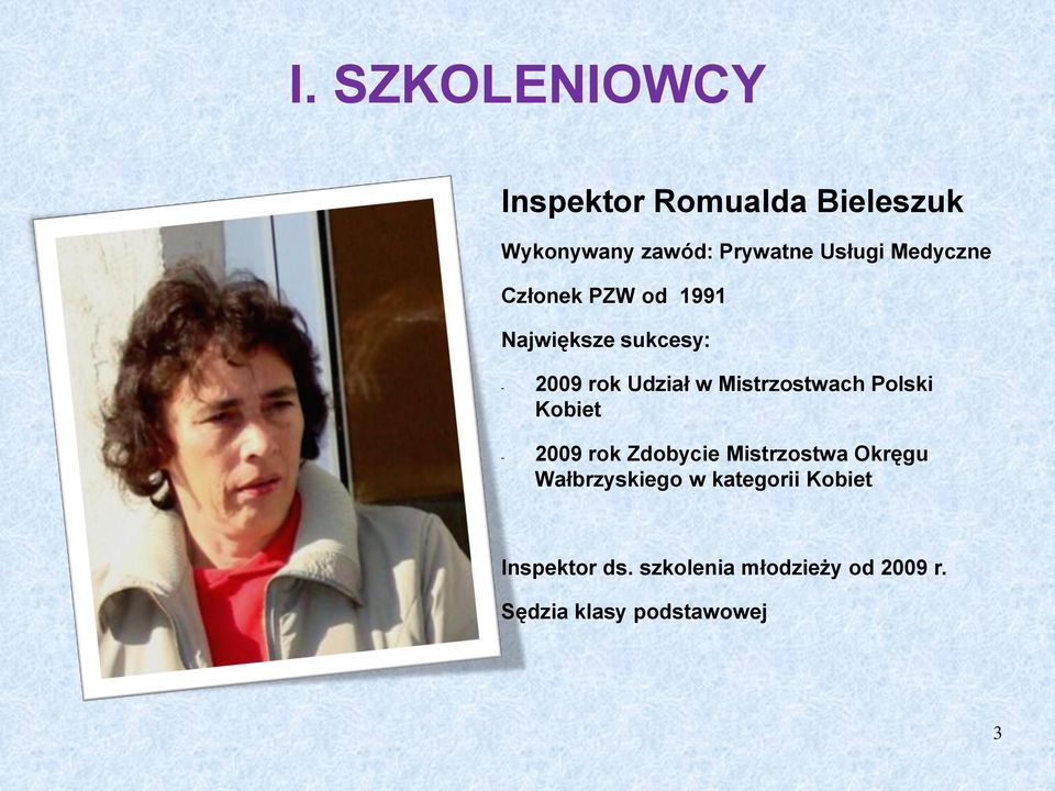 Mistrzostwach Polski Kobiet - 2009 rok Zdobycie Mistrzostwa Okręgu