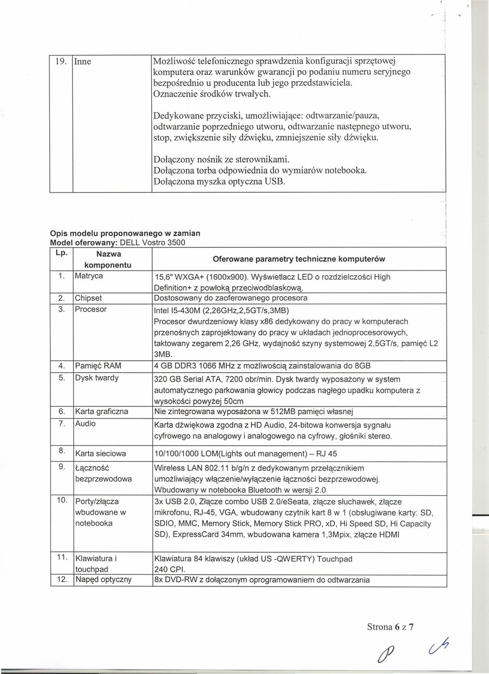 Dedykowane przyciski, umożliwiające: odtwarzanie/pauza, odtwarzanie poprzedniego utworu, odtwarzanie następnego utworu, stop, zwiększenie siły dźwięku, zmniejszenie siły dźwięku.