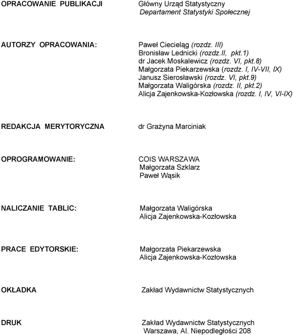 2) Alicja Zajenkowska-Kozłowska (rozdz.