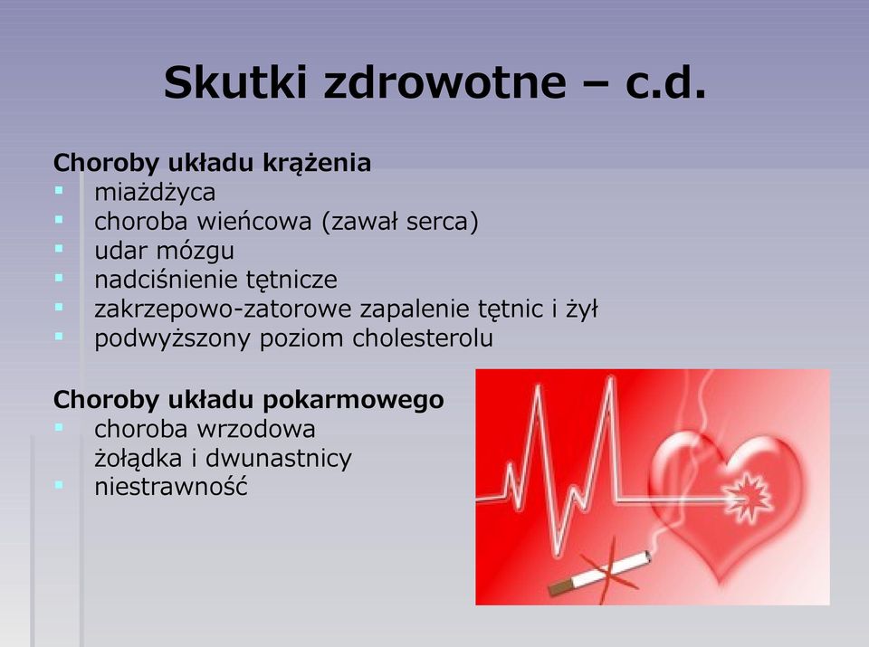 Choroby układu krążenia miażdżyca choroba wieńcowa (zawał serca)