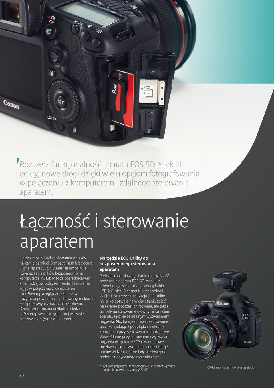 komputerze PC lub Mac za pośrednictwem kilku rodzajów połączeń.