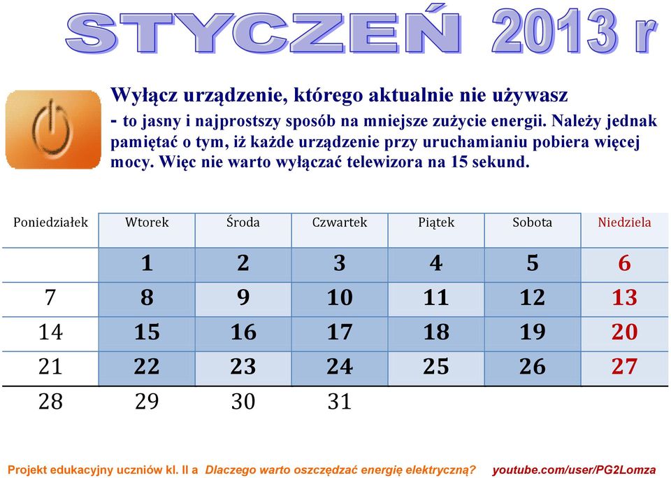 Więc nie warto wyłączać telewizora na 15 sekund.
