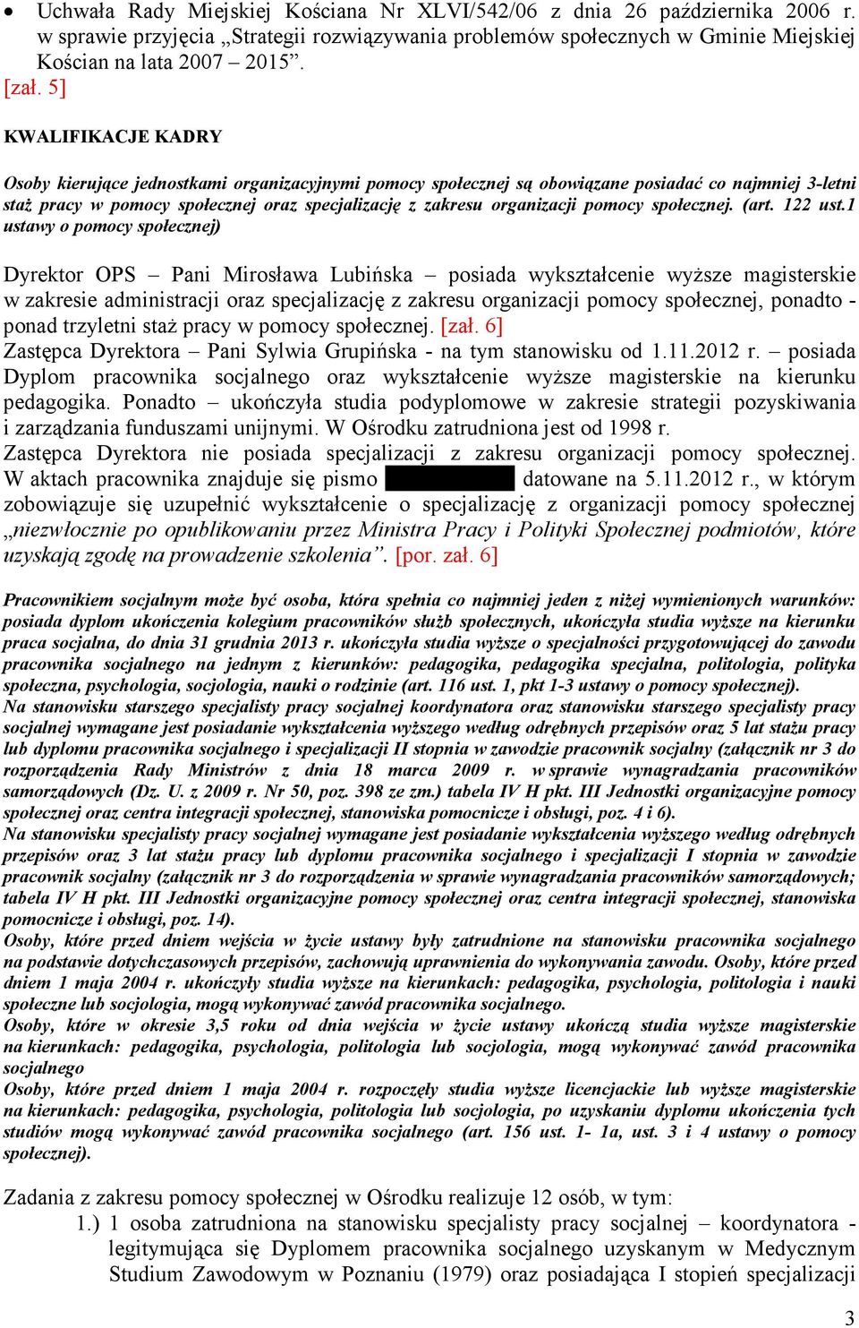 pomocy społecznej. (art. 122 ust.