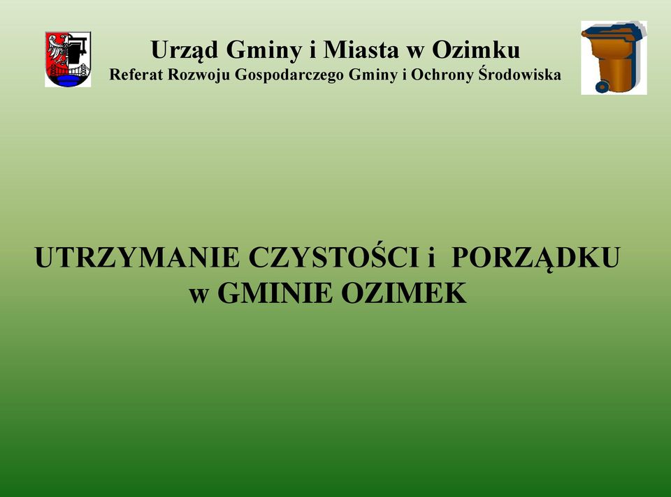 PORZĄDKU w