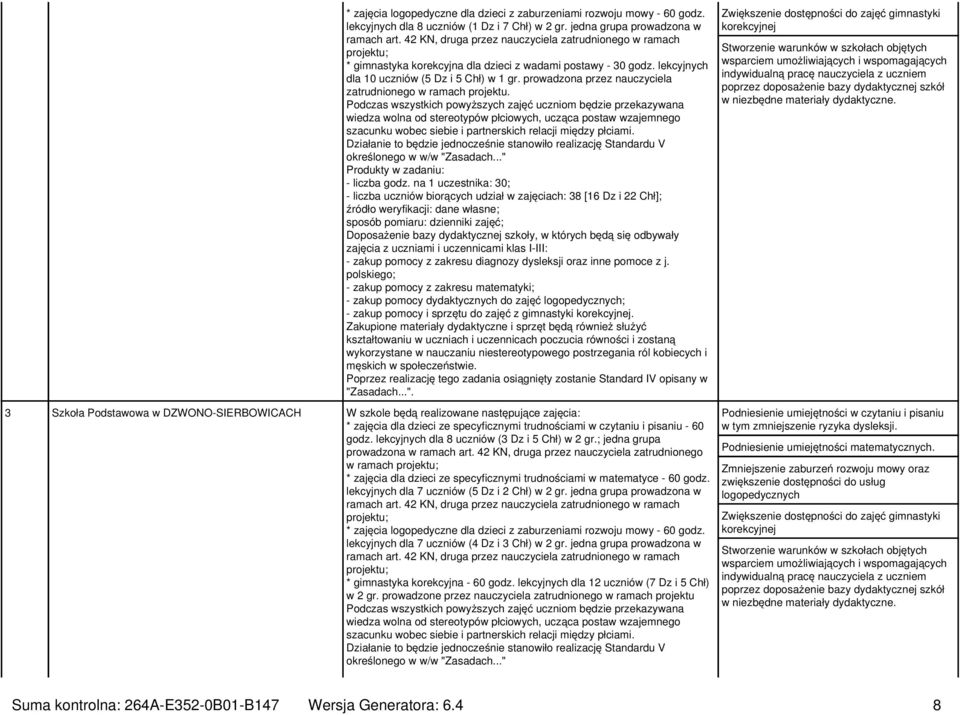 prowadzona przez nauczyciela zatrudnionego w ramach projektu.