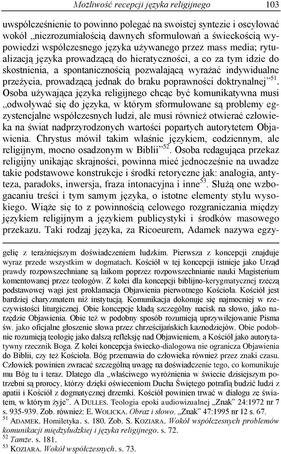 do braku poprawności doktrynalnej 51.