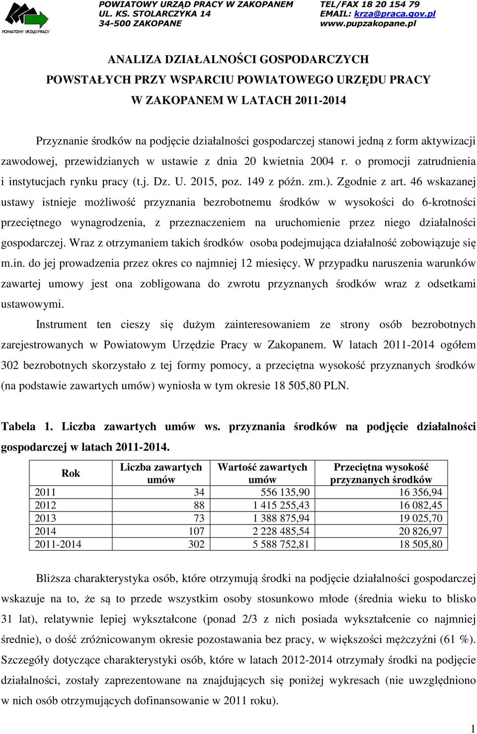 46 wskazanej ustawy istnieje możliwość przyznania bezrobotnemu środków w wysokości do 6-krotności przeciętnego wynagrodzenia, z przeznaczeniem na uruchomienie przez niego działalności gospodarczej.