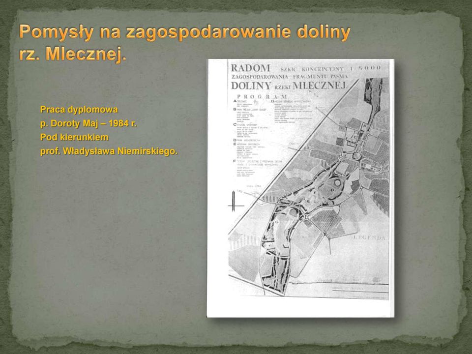 Pod kierunkiem prof.