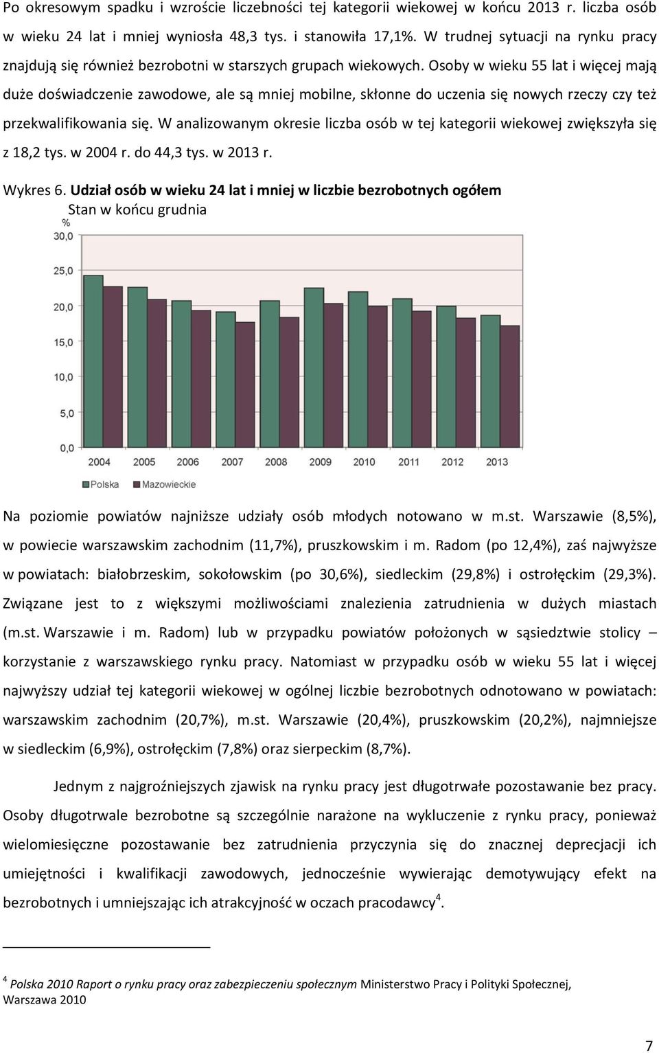 Osoby w wieku 55 lat i więcej mają duże doświadczenie zawodowe, ale są mniej mobilne, skłonne do uczenia się nowych rzeczy czy też przekwalifikowania się.