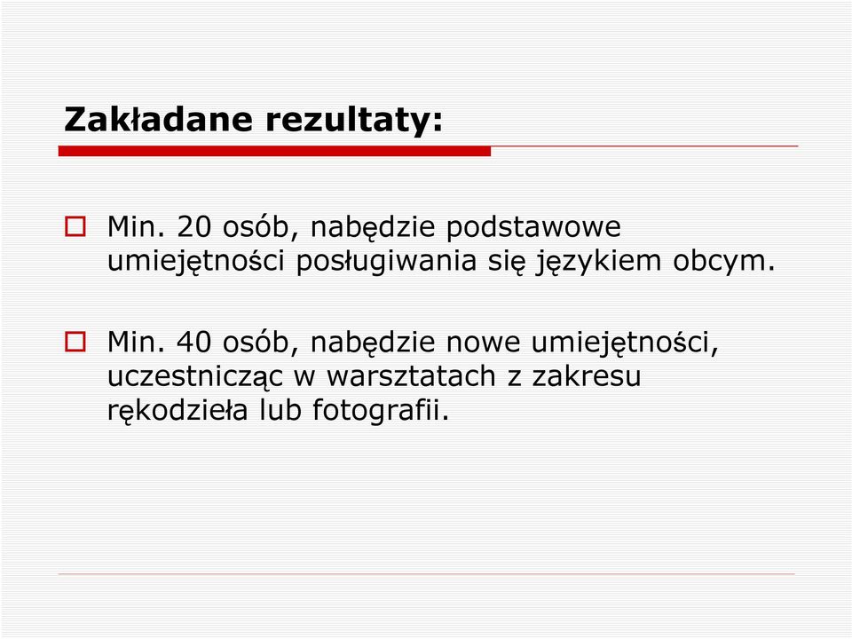 posługiwania się językiem obcym. Min.