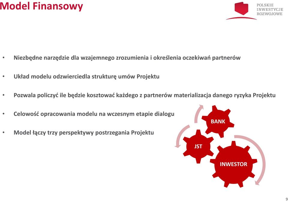 kosztować każdego z partnerów materializacja danego ryzyka Projektu Celowość opracowania