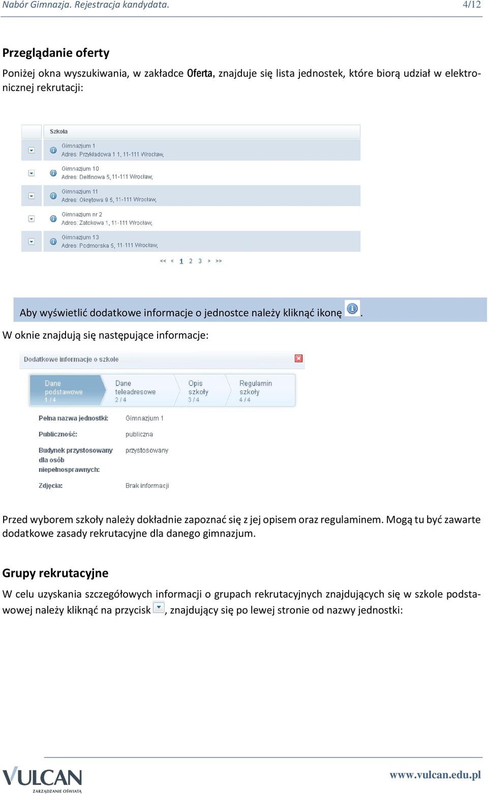 dodatkowe informacje o jednostce należy kliknąć ikonę.