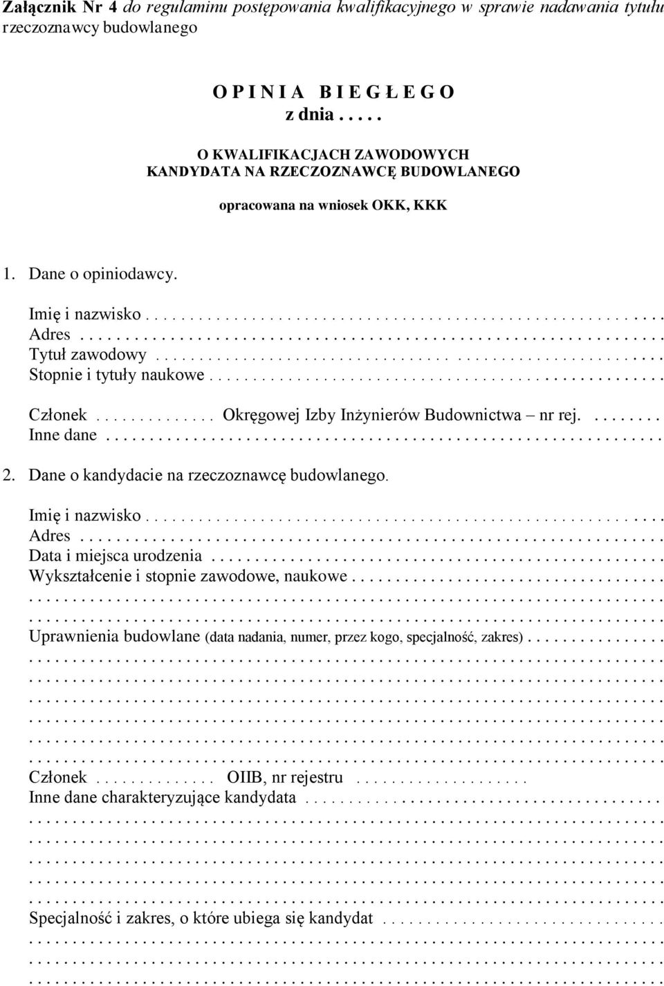 ................................................................ Tytuł zawodowy.......................................................... Stopnie i tytuły naukowe.................................................... Członek.