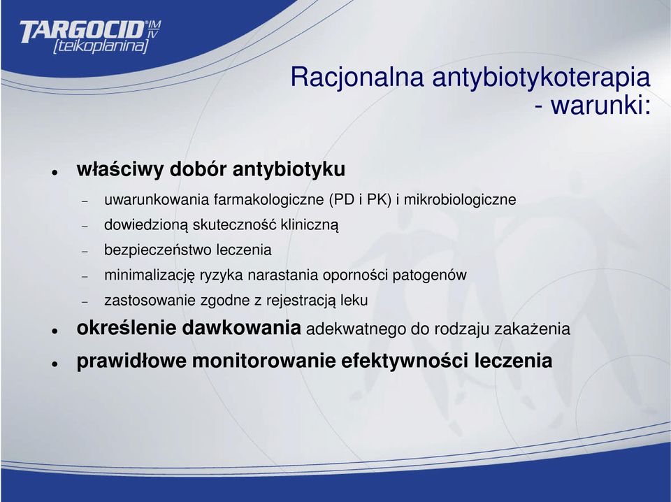 leczenia minimalizację ryzyka narastania oporności patogenów zastosowanie zgodne z rejestracją