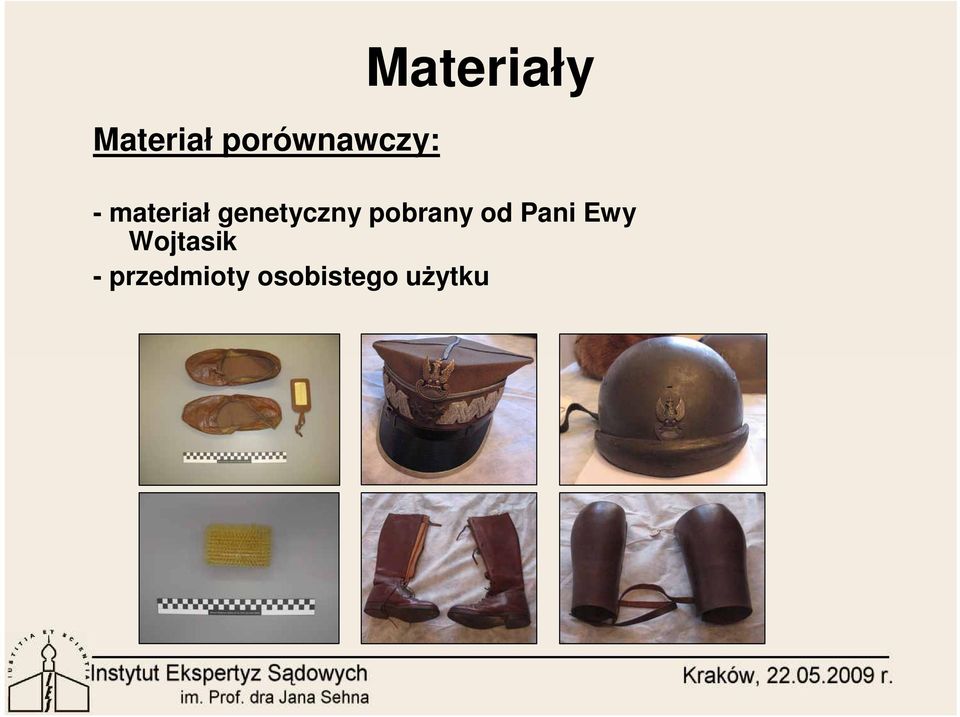 genetyczny pobrany od Pani