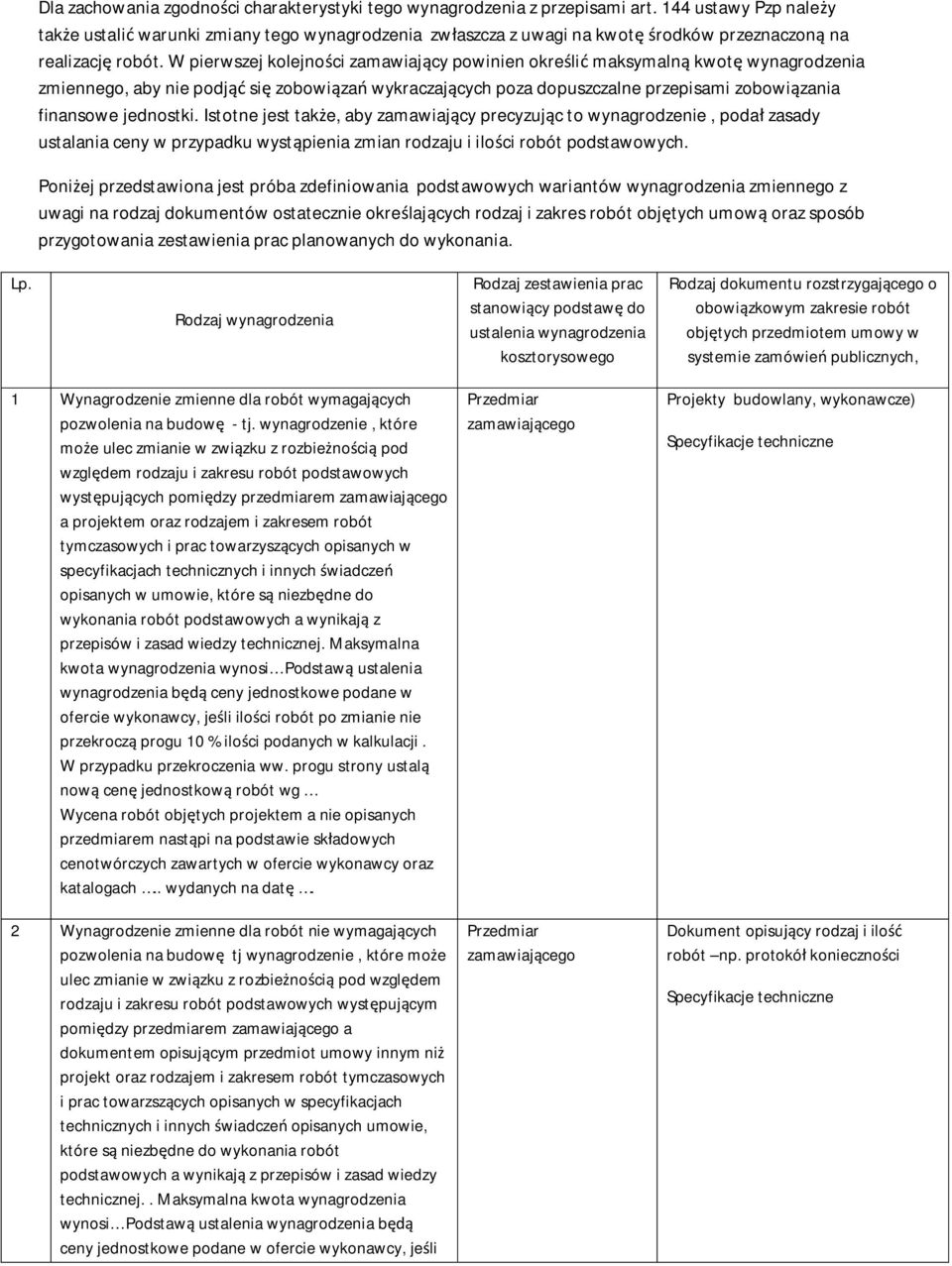W pierwszej kolejności zamawiający powinien określić maksymalną kwotę wynagrodzenia zmiennego, aby nie podjąć się zobowiązań wykraczających poza dopuszczalne przepisami zobowiązania finansowe
