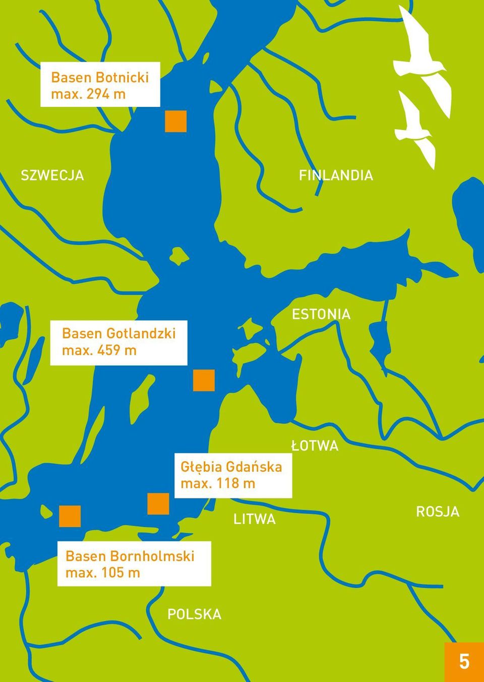 max. 459 m ESTONIA Basen Bornholmski max.