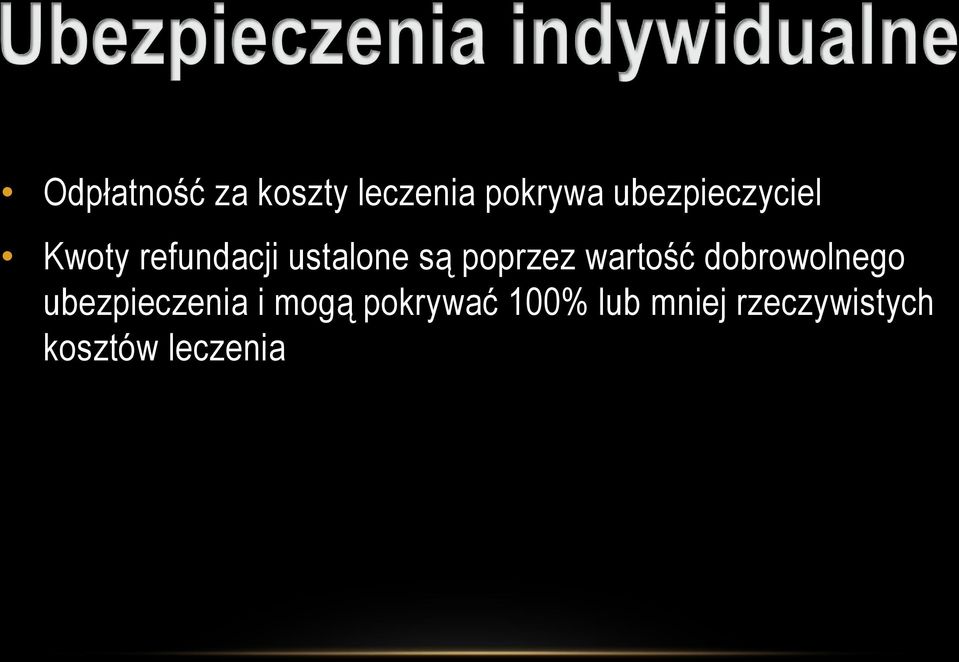 poprzez wartość dobrowolnego ubezpieczenia i